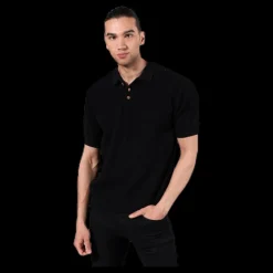 Discount Dedicated Sweater Short Sleeve Gnesta Black Svart