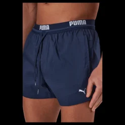 Puma Swim Men Logo Short Length Swi Navy Blå Clearance