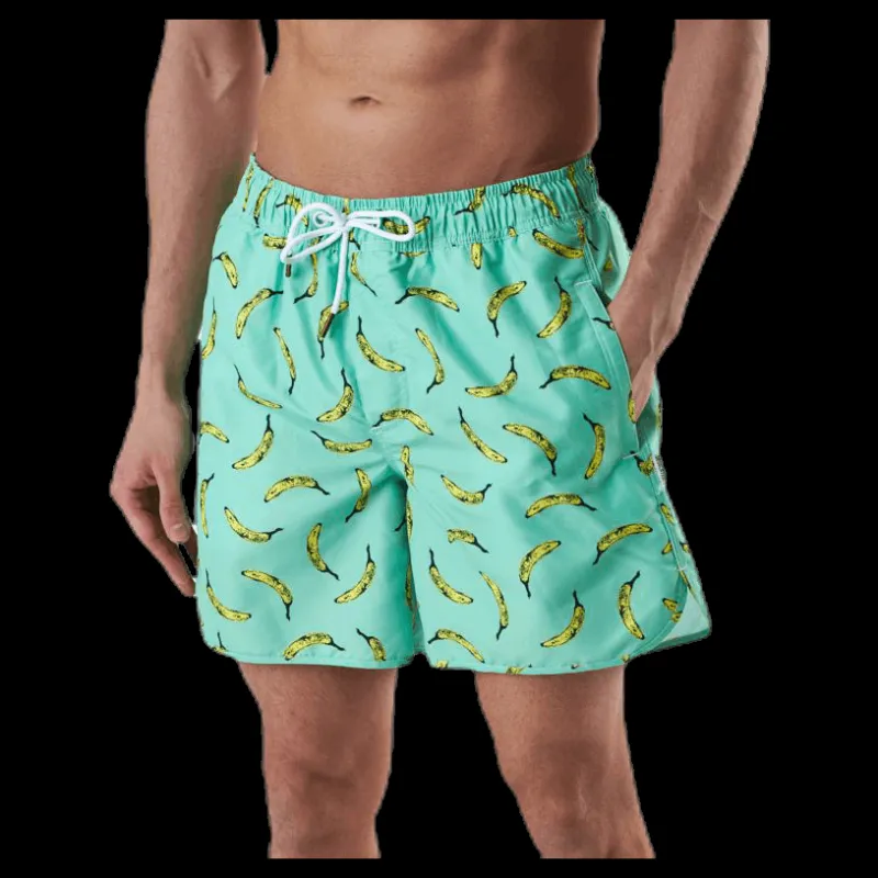 Dedicated Swim Shorts Sandhamn Bananas Green Grön Online
