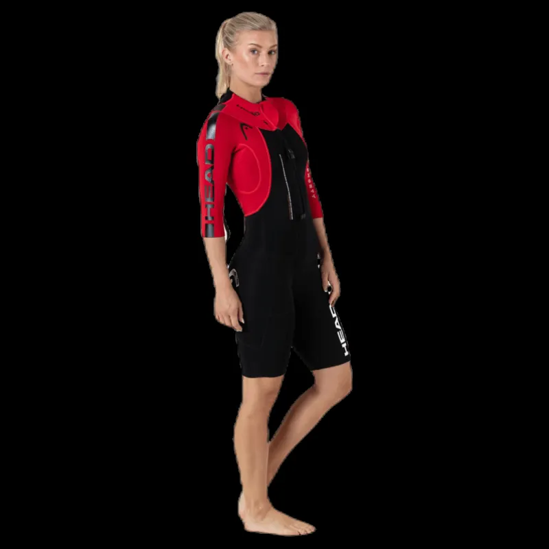Clearance Head Swimrun Rough Shorty Black/Red Svart och Röd