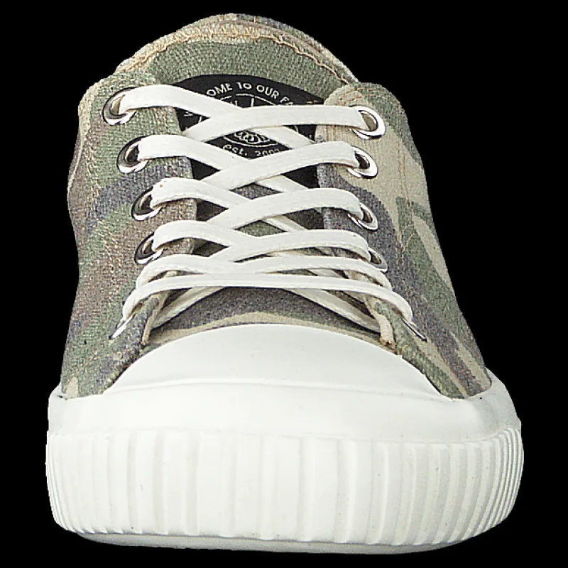 New Sneaky Steve Swing Low Camo Beige, Brun och Grön