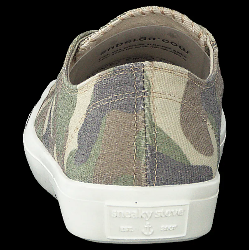 New Sneaky Steve Swing Low Camo Beige, Brun och Grön