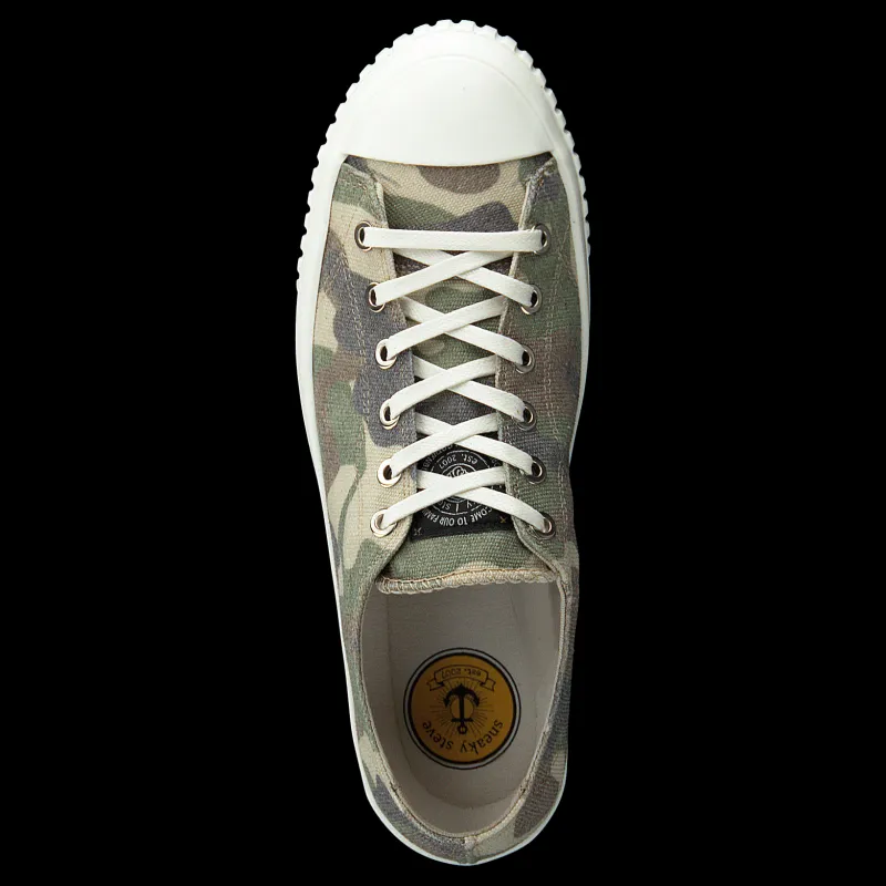 New Sneaky Steve Swing Low Camo Beige, Brun och Grön