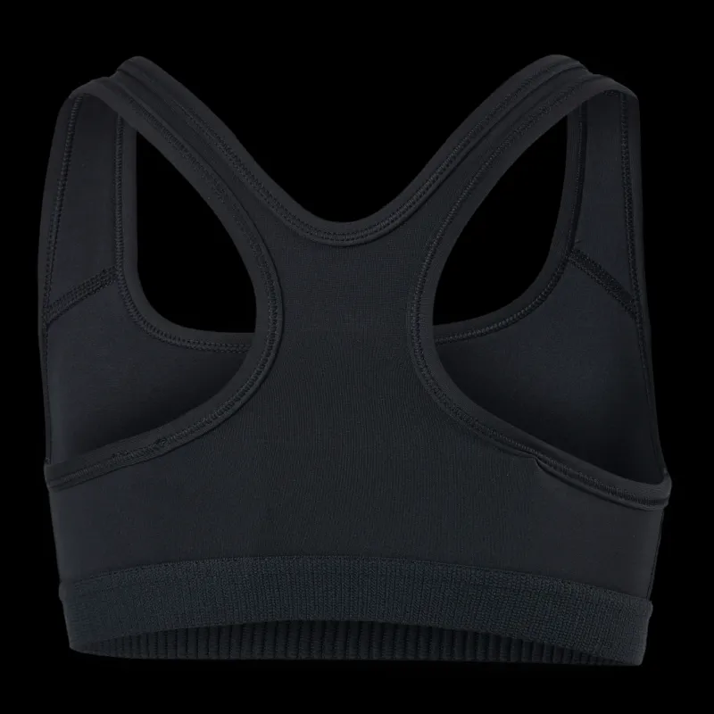 Nike Swoosh Big Kids' (Girls') Sports Bra BLACK/WHITE Svart