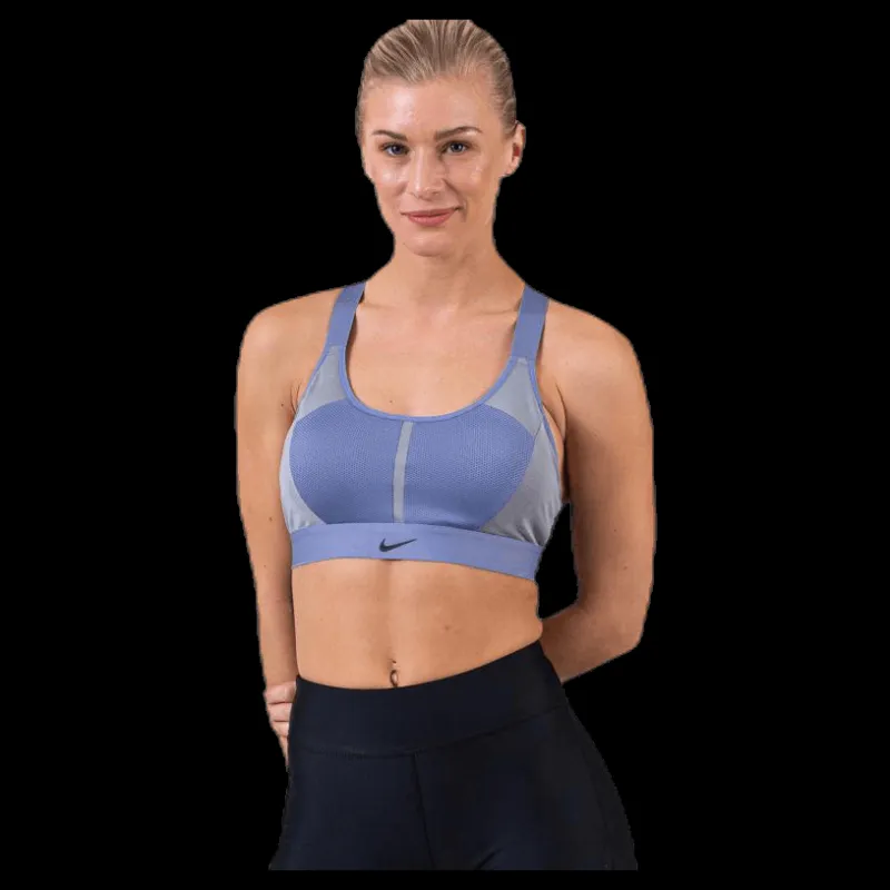 Nike Swoosh City Rdy Bra Blue/Grey Blå Sale