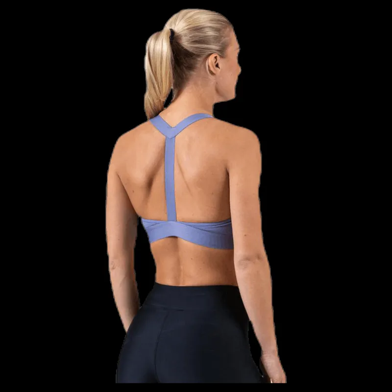 Nike Swoosh City Rdy Bra Blue/Grey Blå Sale