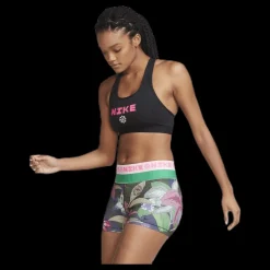 Discount Nike Swoosh Icon Clach Band Bra Pink/Black Flerfärgad
