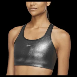 Sale Nike Swoosh Icon Clash Bra Black/ Silver