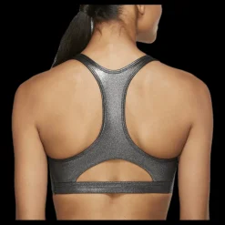 Sale Nike Swoosh Icon Clash Bra Black/ Silver
