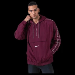 Discount Nike Swoosh Jacket White/Red Lila