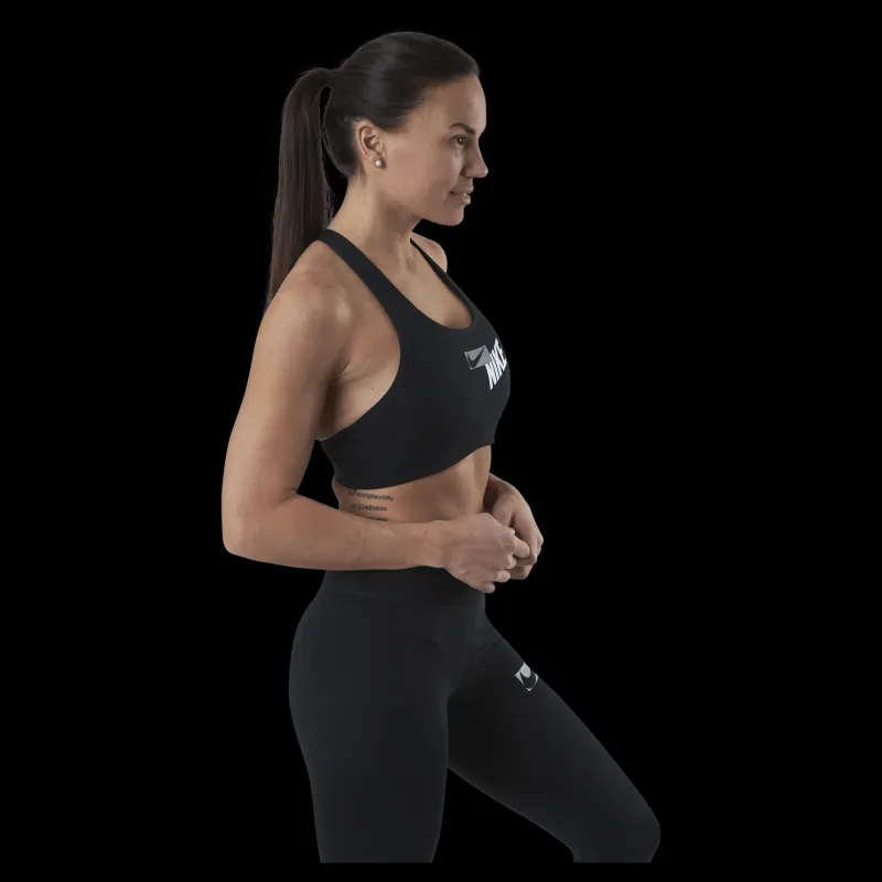 Nike Swoosh Logo Bra Pad Black/Grey Svart New