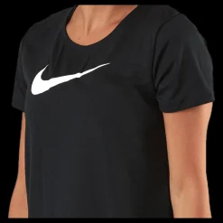 Nike Swoosh Run SS Black/Silver Svart