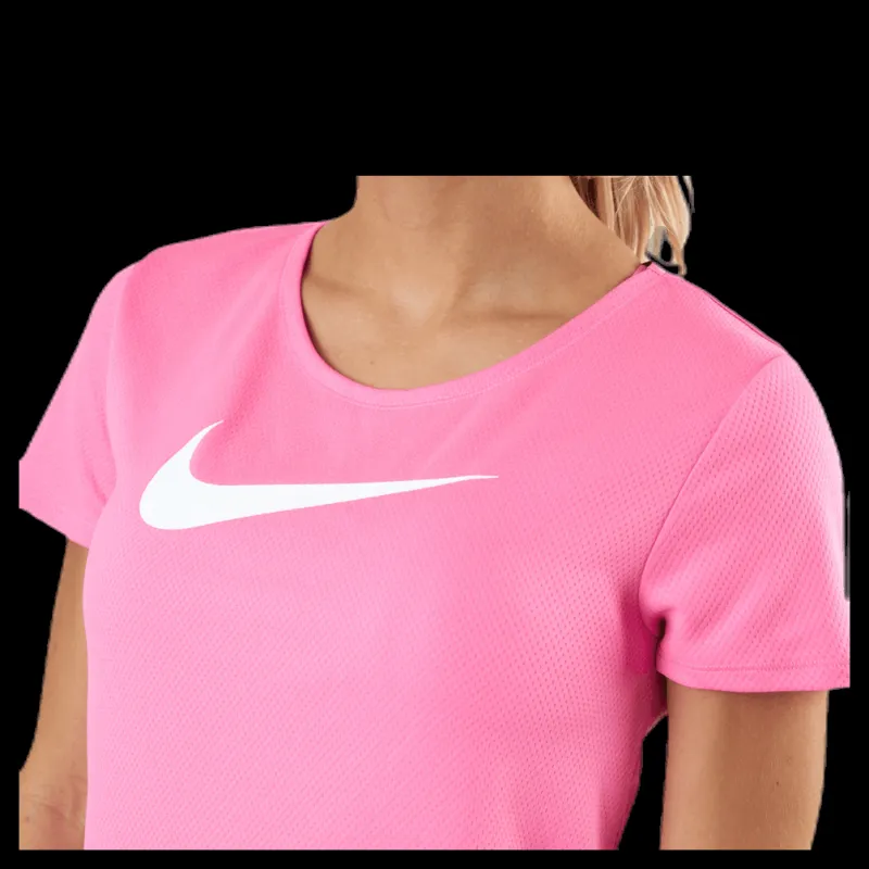 Nike Swoosh Run SS Pink/White Rosa New