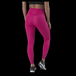 New Nike Swoosh Run Tight 7/8 Silver/Red Rosa