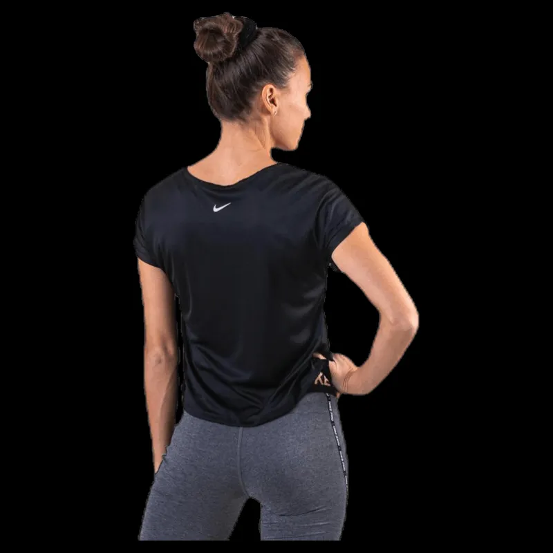 Best Nike Swoosh Run Top SS White/Black Svart