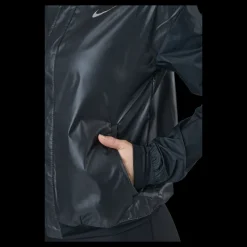 Nike Swoosh Run Women's Running Jacket BLACK/WHITE Svart