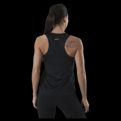 Nike Swoosh Running Tank Black/Silver Svart