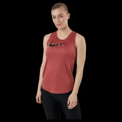 Outlet Nike Swoosh Running Tank Red Röd