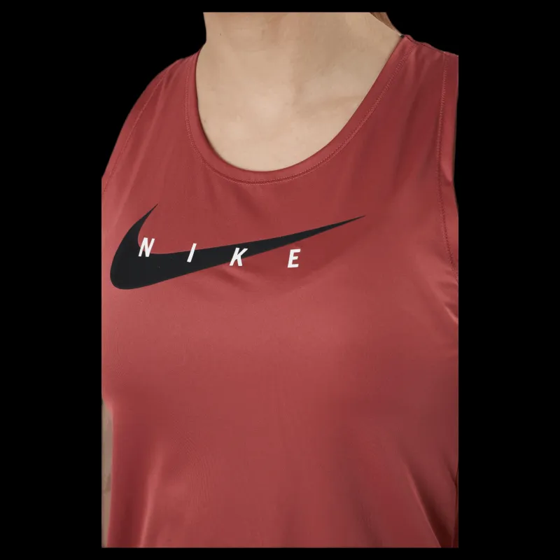 Outlet Nike Swoosh Running Tank Red Röd