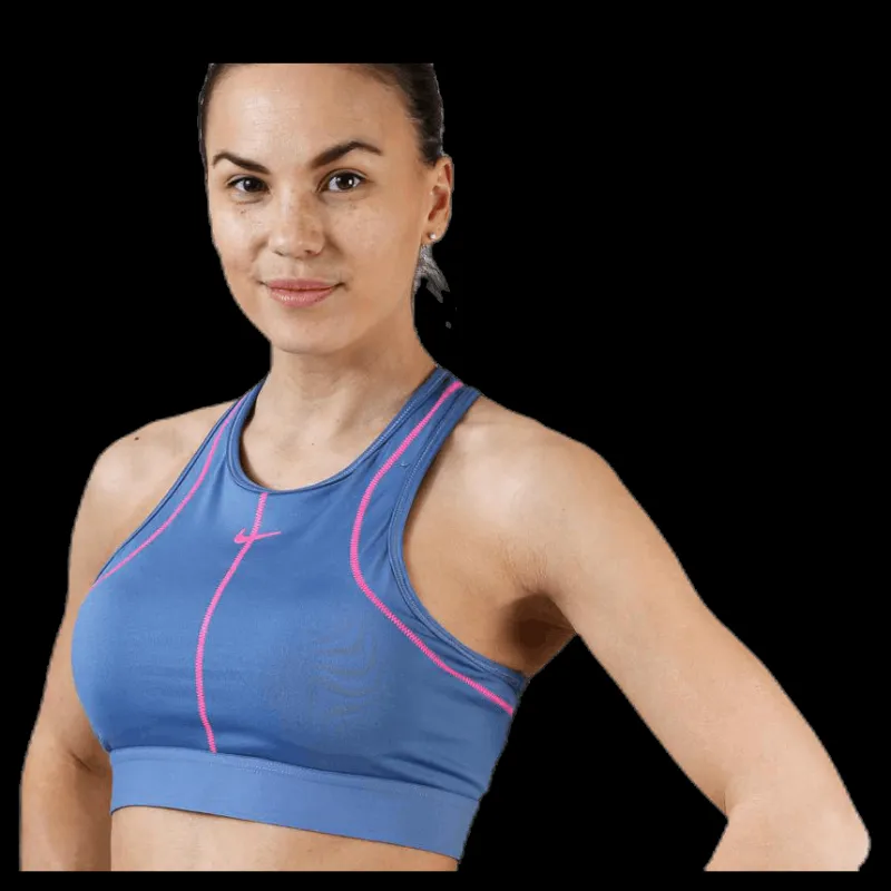 Best Nike Swoosh Surf to Sport Bra Blue/Pink Blå