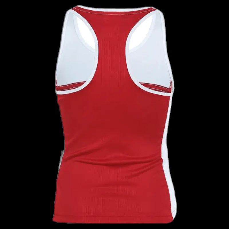 adidas T16 CC Tank YG White/Red Vit och Röd Hot