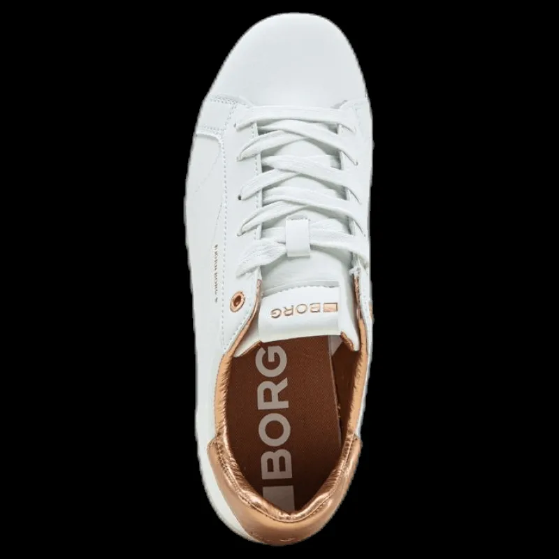 New Björn Borg T1306 Low Cls Met Pink/White Rosa och Vit