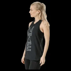 Nike Tailwind Flash Tank Black/Silver Svart Sale