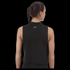 Clearance Nike Tailwind Top Cool Crop Black Svart