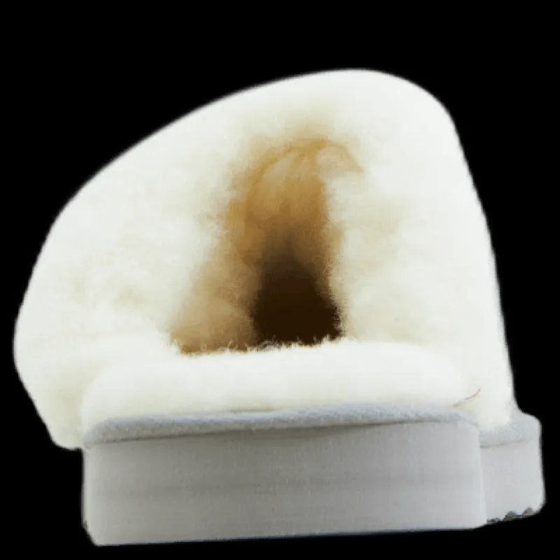 Mols Tamara W Warm Leather Slipper Chateau Gray Grå Discount