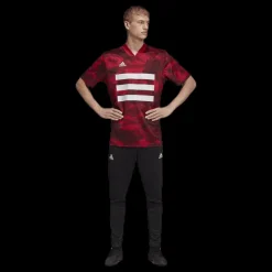 Discount adidas Tango AOP Jersey Red Flerfärgad