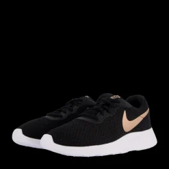 Outlet Nike Tanjun Women's Shoes BLACK/MTLC RED BRONZE-BARELY VOLT-WHITE Svart