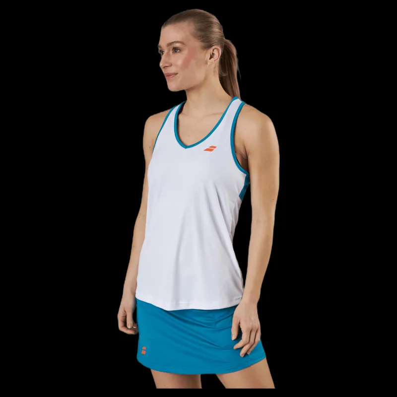 Babolat Tank Top Play Blue/White Blå och Vit Outlet
