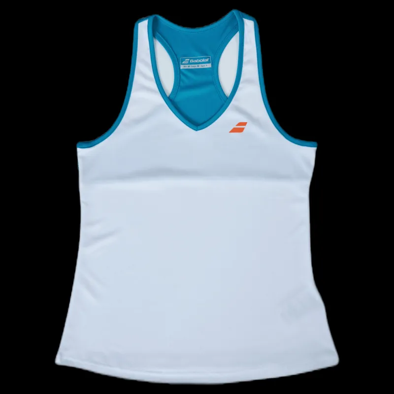 Babolat Tank Top Play Blue/White Blå och Vit Outlet