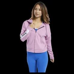 New Reebok Te Linear Logo Fullzip Pink Rosa