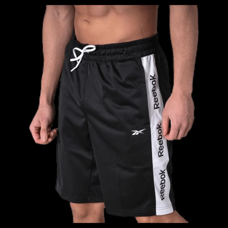 Reebok TE Linear Logo Short Black Svart Sale