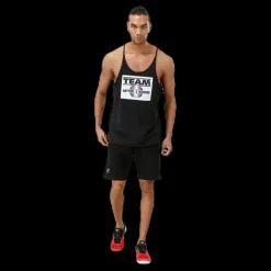 New Better Bodies Team BB Raw Cut Tank Black Svart