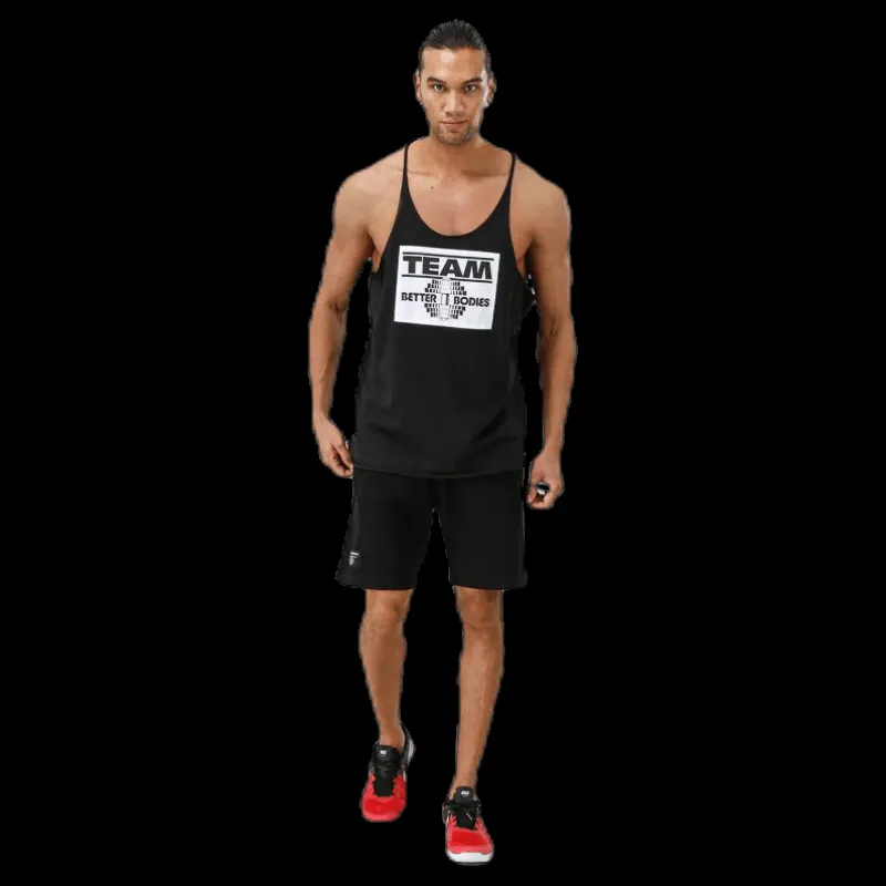 New Better Bodies Team BB Raw Cut Tank Black Svart