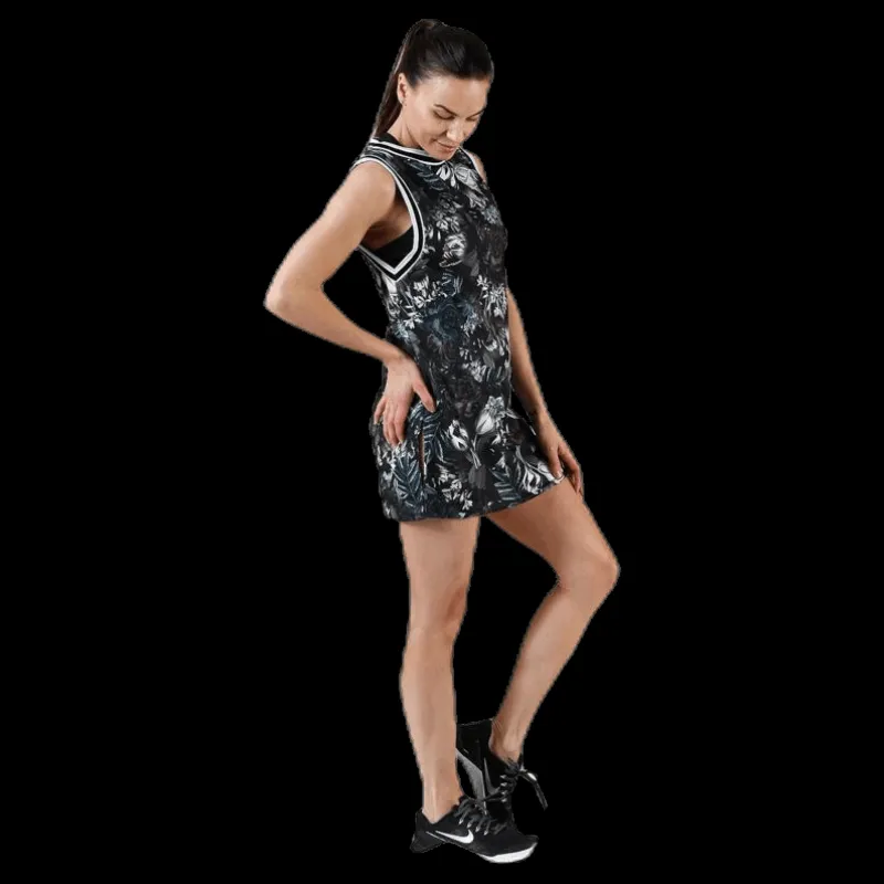 Nike Team Dress Floral Purple/Black Flerfärgad Best