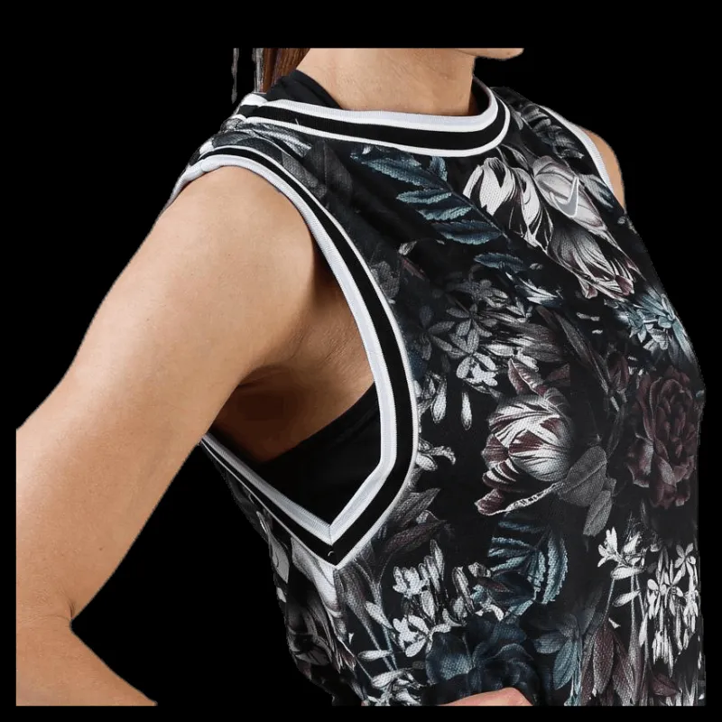 Nike Team Dress Floral Purple/Black Flerfärgad Best