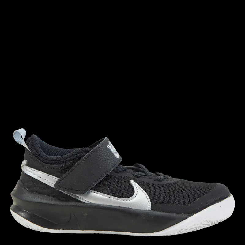 Nike Team Hustle D 10 Little Kids' Shoes BLACK/METALLIC SILVER-VOLT-WHITE Svart Best