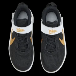 Nike Team Hustle D 10 Little Kids' Shoes BLACK/METALLIC GOLD-WHITE-PHOTON DUST Svart Hot