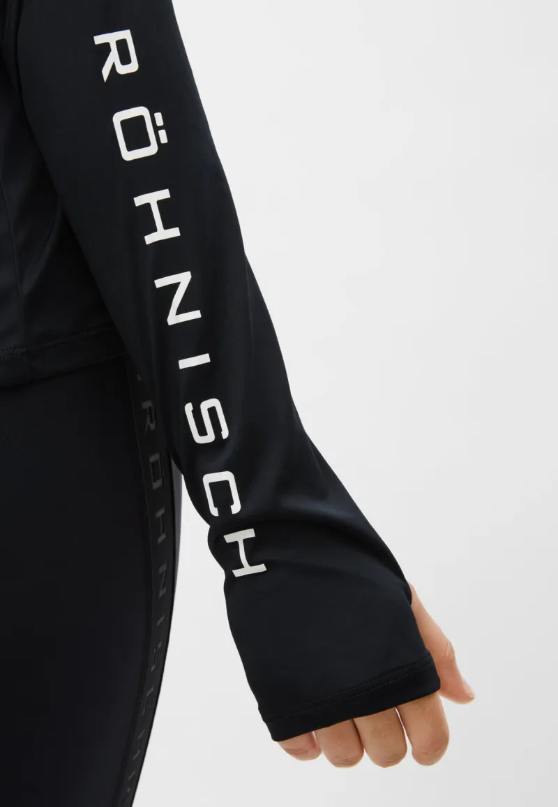 Outlet Röhnisch Team Logo Long Sleeve Black Svart