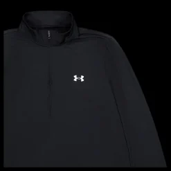 Clearance Under Armour Tech 1/2 Zip- Solid Black Svart