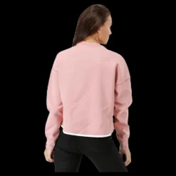 Online Nike Tech Fleece Crew Pink/White Rosa