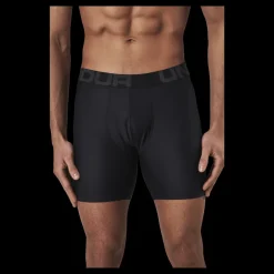 Discount Under Armour Tech 6in 2 Pack Black Svart