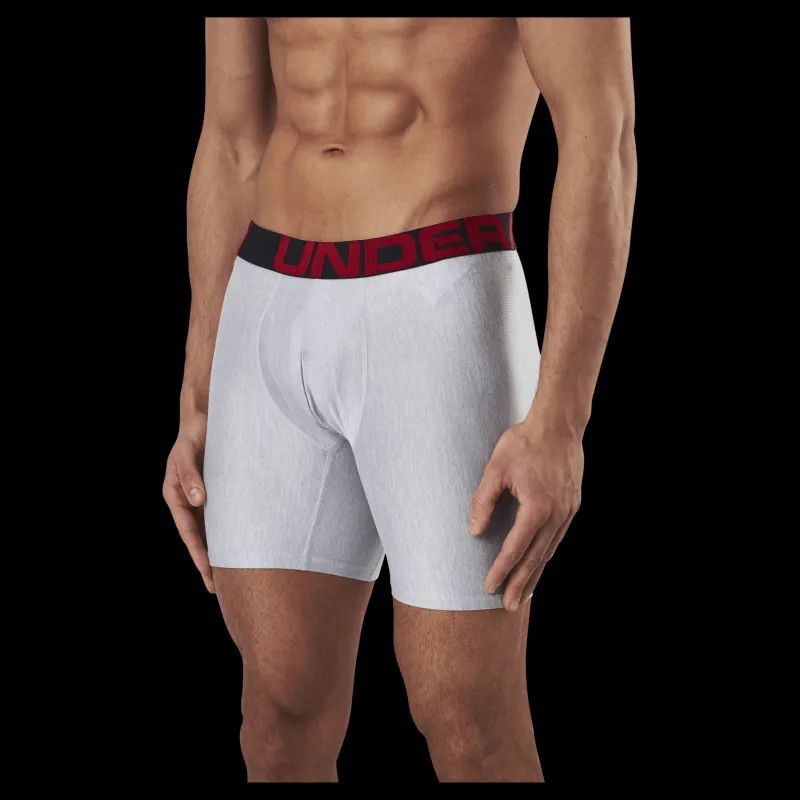 Under Armour Tech 6in 2 Pack Grey Grå Outlet