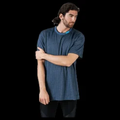 New Nike Tech Pack Grid Tee Blue/Black Blå