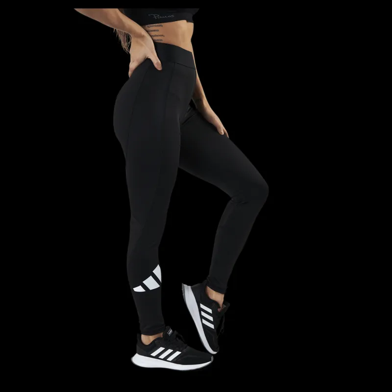 adidas Techfit Adi Life Mid Rise Long Bos Tight Black / Black / White Svart Sale