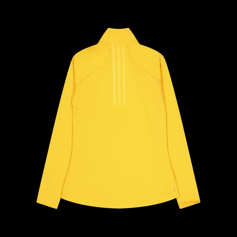 adidas Techfit COLD.RDY 1/4 Zip Long Sleeve Training Top Preyel Gul