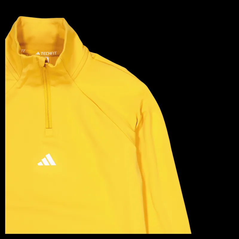 adidas Techfit COLD.RDY 1/4 Zip Long Sleeve Training Top Preyel Gul